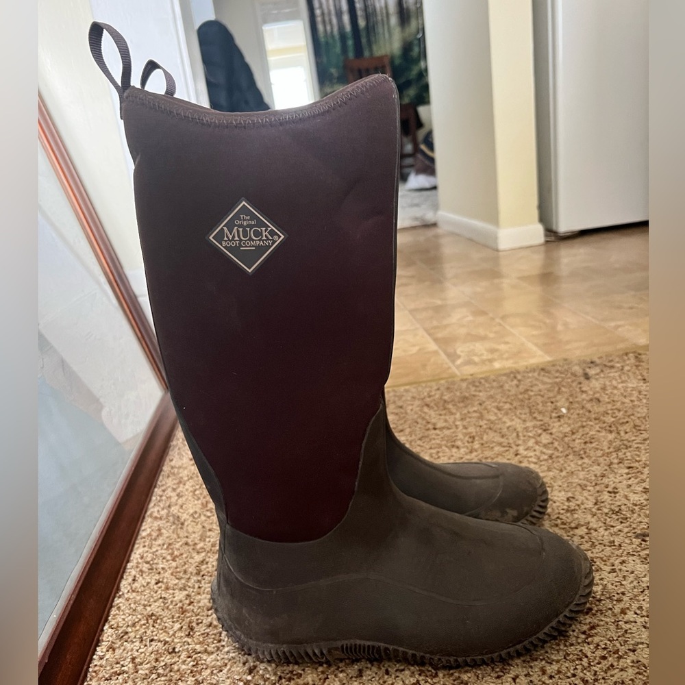 Fleece Lined Rubber Sole Muck Boots